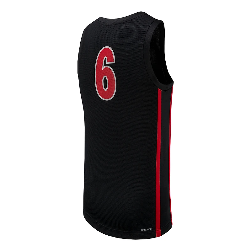 Maillot de basket-ball réplique UNLV Rebels Nike #6 noir pour homme