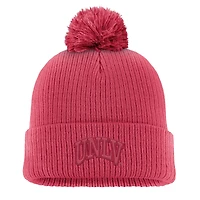 Bonnet en tricot à revers Nike Scarlet UNLV Rebels pour homme avec pompon