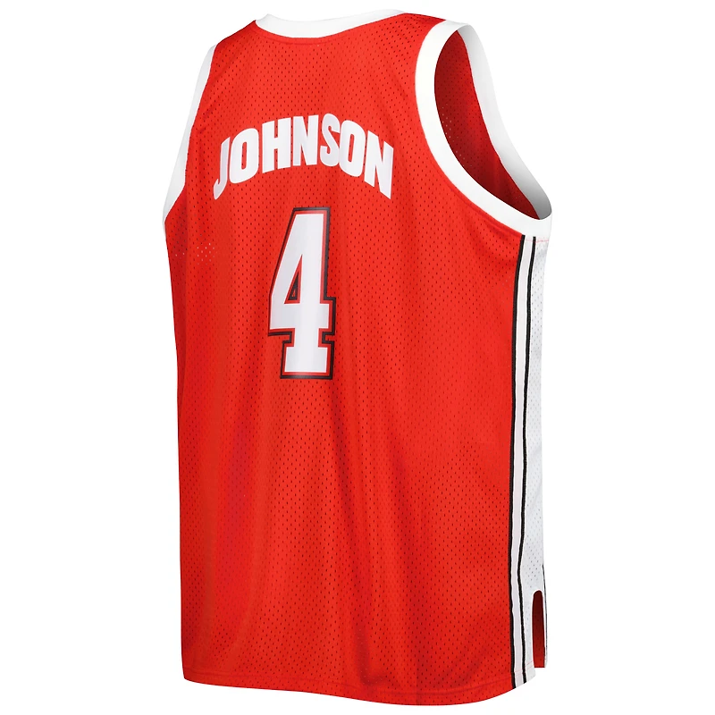 Mitchell & Ness Larry Johnson Scarlet UNLV Rebels 1989/90 Maillot Swingman Big Tall