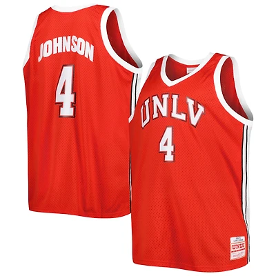 Mitchell & Ness Larry Johnson Scarlet UNLV Rebels 1989/90 Maillot Swingman Big Tall