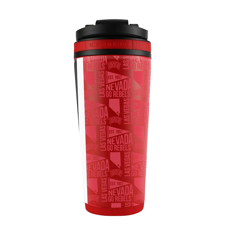 Bouteille shaker WinCraft UNLV Rebels 26 oz en acier inoxydable 4D