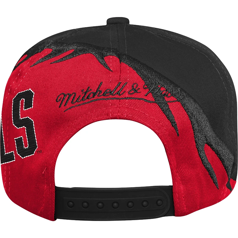 Casquette Snapback Spiral UNLV Rebels Scarlet/Noir pour Jeunes Mitchell & Ness
