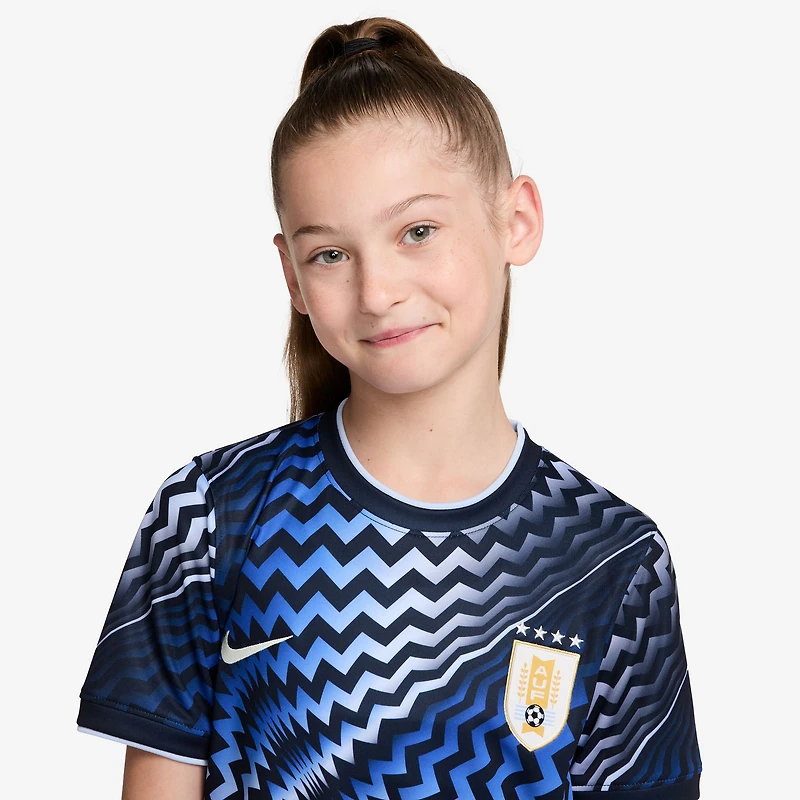 Youth Nike Blue Uruguay National Team 2026 Pre-Match Top