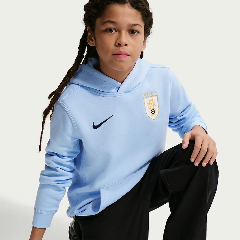 Sweat à capuche Nike bleu pour jeunes de l'équipe nationale d'Uruguay