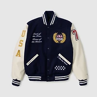 Veste emblématique Fanatics Navy USA 250 Limited Edition à boutons-pression pour homme