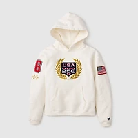 Men's Fanatics White USA 250 Limited Edition Heavyweight Fleece Hoodie