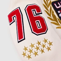 Sweat à capuche polaire épais Fanatics blanc USA 250 édition limitée pour homme