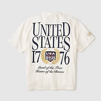T-shirt épais Fanatics blanc USA 250 édition limitée pour homme
