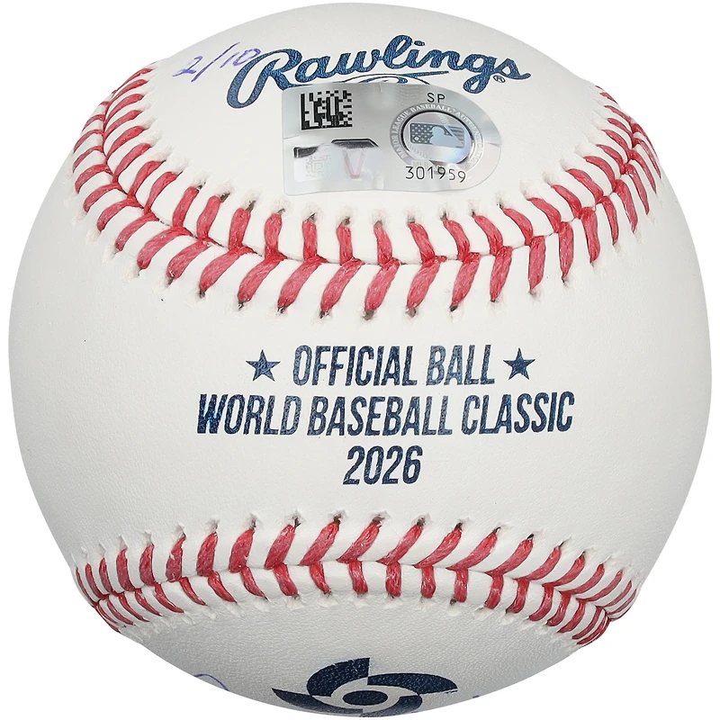 Aaron Judge USA Baseball Autographed 2026 World Baseball Classic Baseball with "1st WBC HR 3/6/26" Inscription - Limited Edition of 10