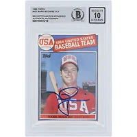 Mark McGwire USA Baseball Autographed 1985 Topps '84 US Baseball Team #401 Beckett Fanatics Witnessed Authenticated 10 Card