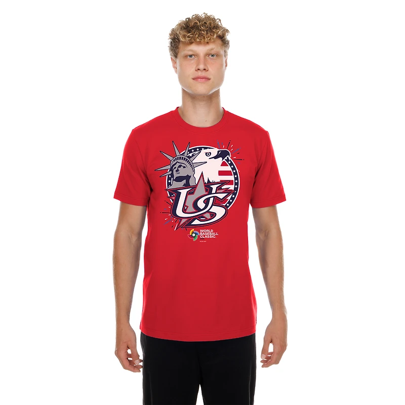 Men's New Era  Red USA Baseball 2026 World Classic Country T-Shirt