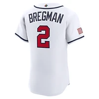 Maillot authentique domicile Nike Alex Bregman blanc USA baseball Classique mondiale de 2026