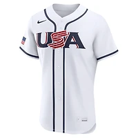 Maillot authentique domicile Nike Bryce Harper blanc USA baseball Classique mondiale de 2026