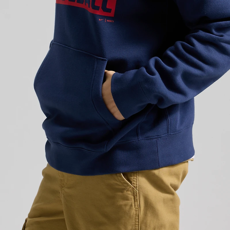 Men's Nike Navy USA Baseball 2026 World Classic Club Hoodie