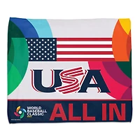 WinCraft 2023 USA Baseball World Baseball Classic Serviette de rallye 15'' x 18''