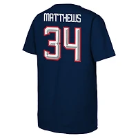 Youth Outerstuff Auston Matthews Navy USA Hockey 2025 4 Nations Face-Off T-Shirt