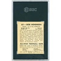 Bob Hendren USC Trojans 1948 Leaf Gum Co. #65 SGC Authenticated 4.5 Rookie Card