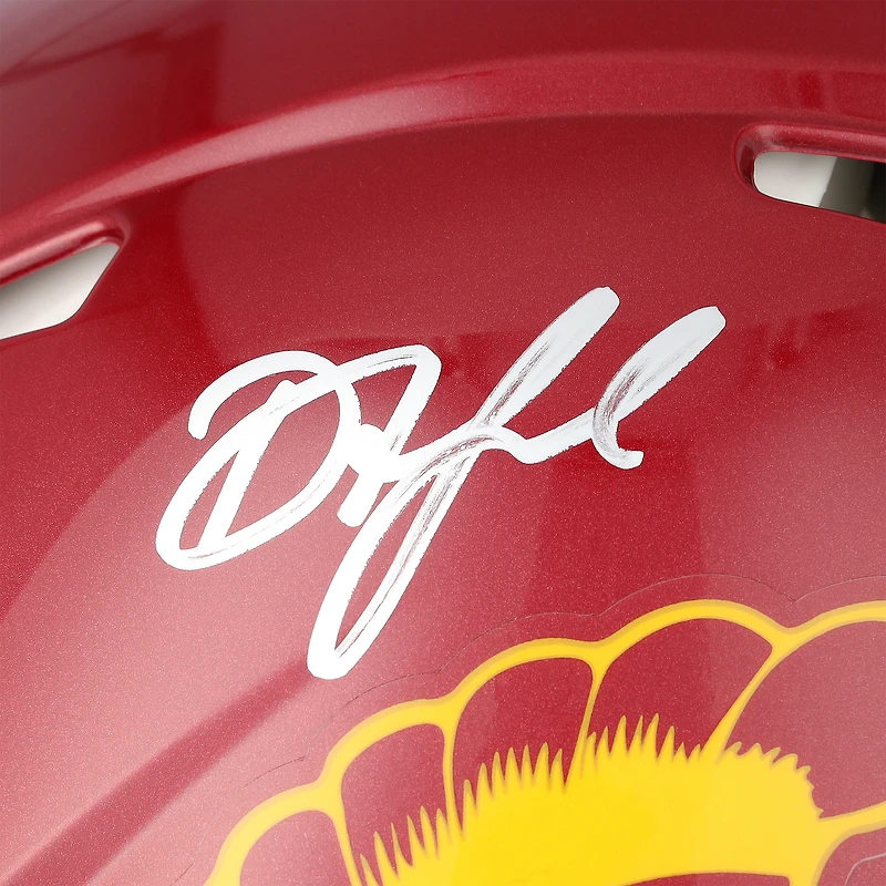 Drake London USC Trojans Autographed Riddell Speed Authentic Helmet
