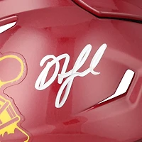 Drake London USC Trojans Autographed Riddell Speed Flex Midi Helmet