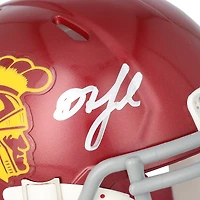 Drake London USC Trojans Autographed Riddell Speed Mini Helmet