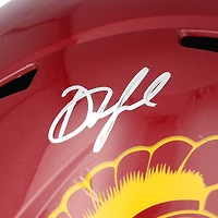 Drake London USC Trojans Autographed Riddell Speed Replica Helmet