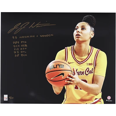 Photographie de lancer franc autographiée par JuJu Watkins USC Trojans (16" x 20") avec plusieurs inscriptions - Édition limitée à 10 exemplaires