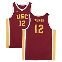 Maillot Nike réplique autographié par JuJu Watkins USC Trojans Cardinal - Signé à l'encre noire