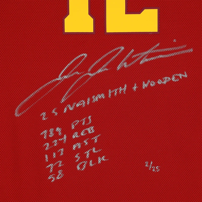 Maillot réplique Nike autographié par JuJu Watkins USC Trojans Cardinal avec inscriptions multiples - Édition limitée à 25 exemplaires