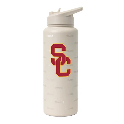 Bouteille désaltérante Logo Brands USC Trojans 34 oz Sand Ghost