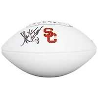 Ballon de football américain Nike à panneau blanc autographié par Marcus Allen (USC Trojans) avec inscription « Heisman 81 »