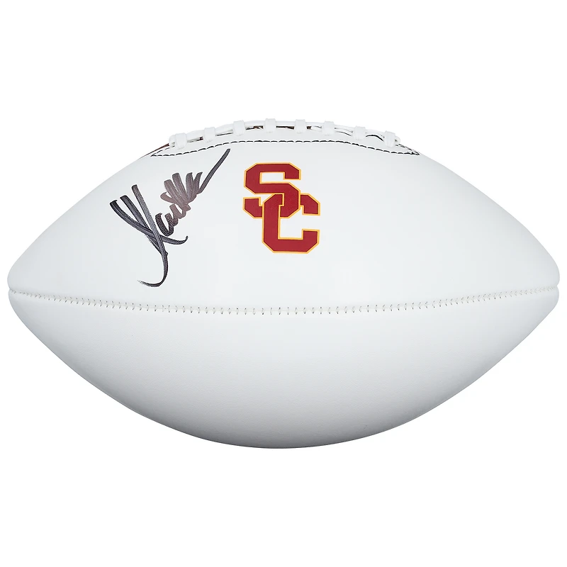 Ballon de football américain Nike à panneau blanc autographié par Marcus Allen (USC Trojans)