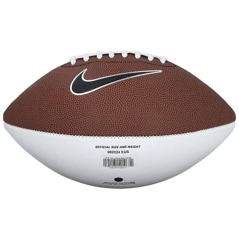Ballon de football américain Nike à panneau blanc autographié par Marcus Allen (USC Trojans)