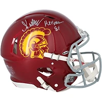 Casque authentique Riddell Speed ​​autographié par Marcus Allen USC Trojans avec inscription « Heisman 81 »