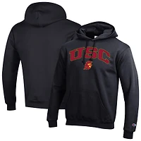 Men's Champion  Black USC Trojans Arch Over Logo Pullover Hoodie