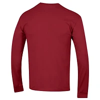 T-shirt à manches longues avec logo Arch Over pour homme, Champion Cardinal USC Trojans