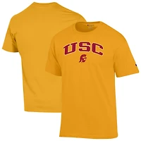 Men's Champion  Gold USC Trojans Arch Over Logo T-Shirt