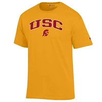 Men's Champion  Gold USC Trojans Arch Over Logo T-Shirt