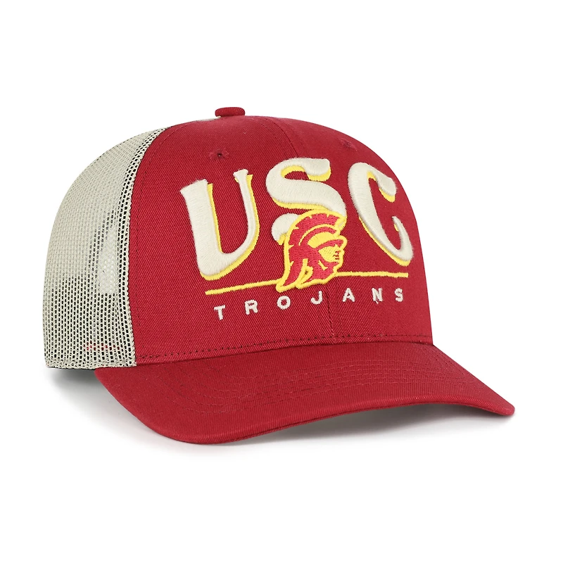 Casquette de camionneur ajustable Cardinal USC Trojans Arid '47 pour homme