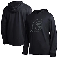 T-shirt à capuche manches longues Champion noir USC Trojans All-Star pour homme