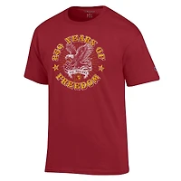 Men's Champion  Cardinal USC Trojans Americana 250 Years of Freedom Tonal T-Shirt
