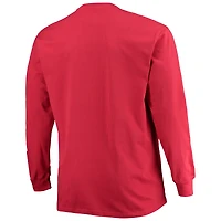 Men's Champion Cardinal USC Trojans Big & Tall 2-Hit Long Sleeve T-Shirt