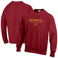 Men's Champion  Cardinal USC Trojans Relentless Reverse Weave Sweatshirt