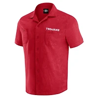 Men's Darius Rucker Collection by Fanatics  Cardinal USC Trojans Team Color Button-Up Shirt