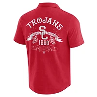 Men's Darius Rucker Collection by Fanatics  Cardinal USC Trojans Team Color Button-Up Shirt