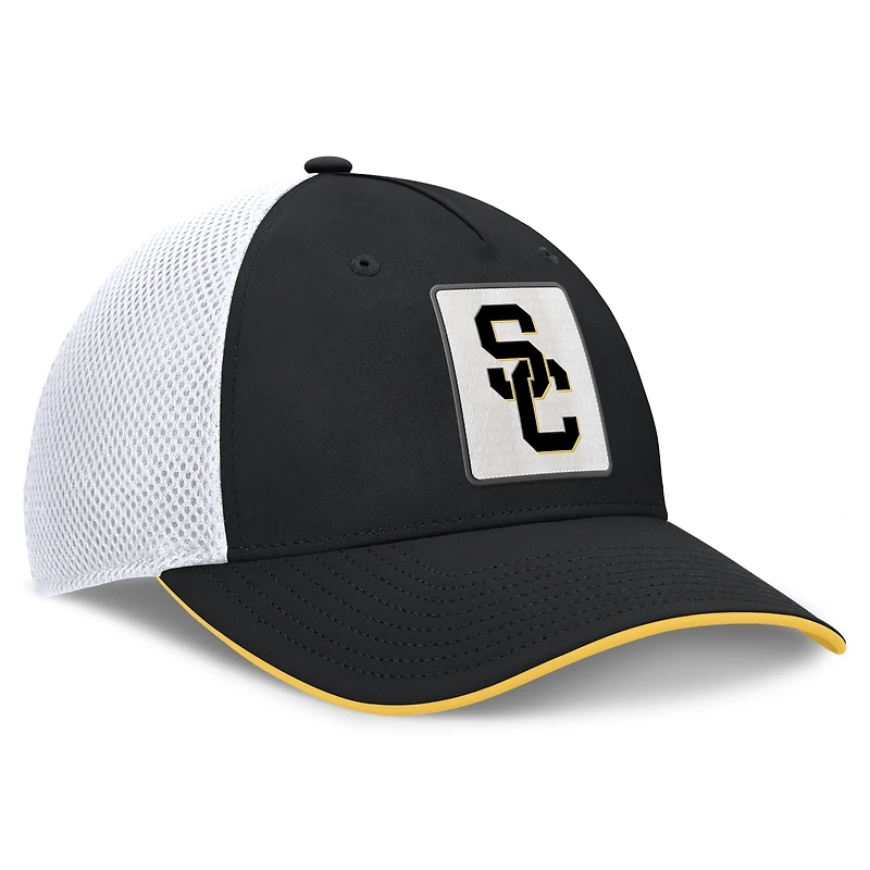 Men's Fanatics Black USC Trojans 5-Panel Matter Flex Hat