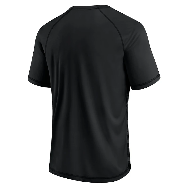 Men's Fanatics Black USC Trojans Arch Outline Raglan T-Shirt