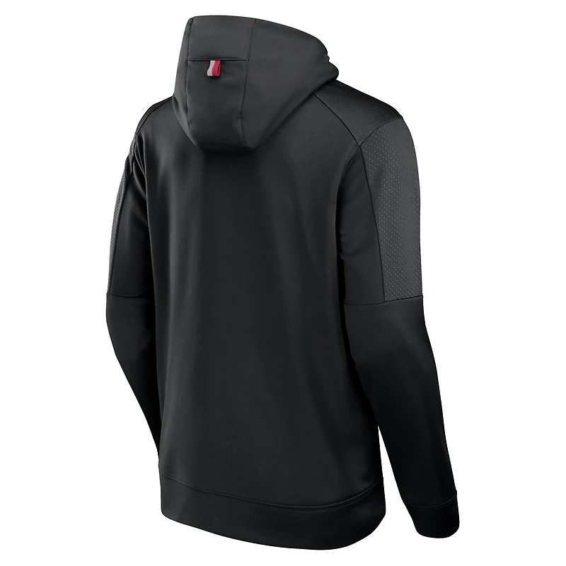 Men's Fanatics Black USC Trojans Defender Full-Zip Hoodie