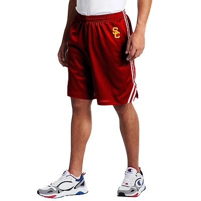 Men's Fanatics Cardinal USC Trojans Big & Tall Dual Stripe Mesh Short