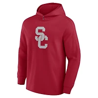 Men's Fanatics Cardinal USC Trojans Blaze Tri-Blend Pullover Hoodie