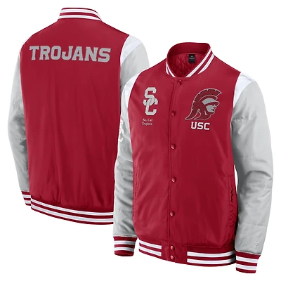 Men's Fanatics Cardinal USC Trojans Elements Elite Full-Snap Jacket